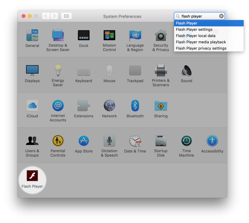 chrome adobe flash player for mac book pro 10.11.6